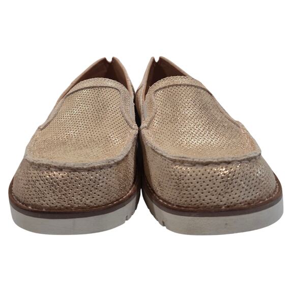 Ariat Women's Cruiser 360 Rose Gold Metallic Leather Slip-On Shoes size 8.5 BNWT - Picture 2 of 7